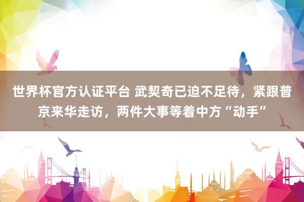 世界杯官方认证平台 武契奇已迫不足待，紧跟普京来华走访，两件大事等着中方“动手”