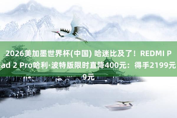 2026美加墨世界杯(中国) 哈迷比及了！REDMI Pad 2 Pro哈利·波特版限时直降400元：得手2199元