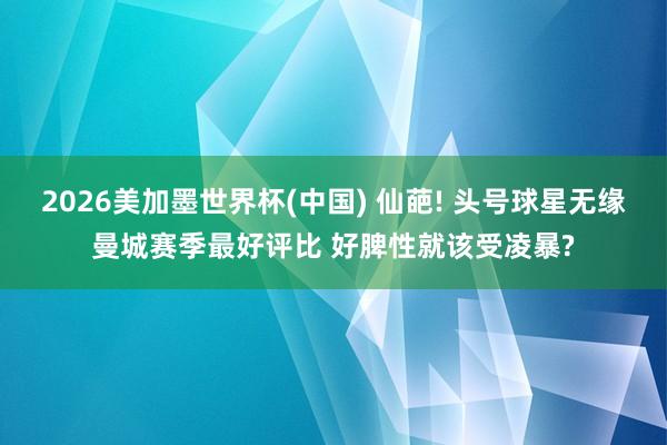 2026美加墨世界杯(中国) 仙葩! 头号球星无缘曼城赛季最好评比 好脾性就该受凌暴?