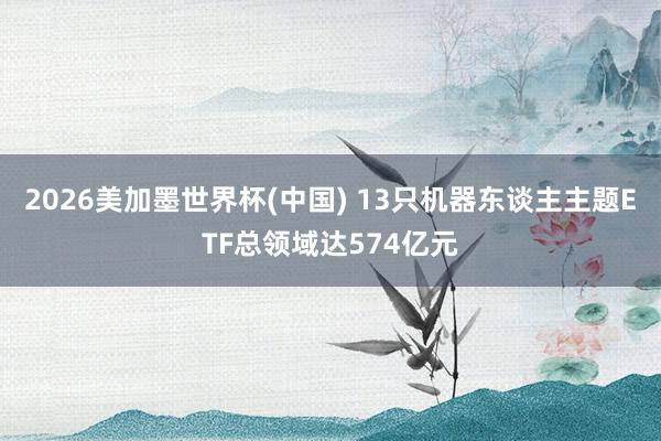 2026美加墨世界杯(中国) 13只机器东谈主主题ETF总领域达574亿元
